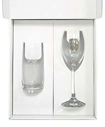 Set mit Champanger u. Longdrinkglas