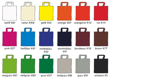 Farben der BW-Taschen