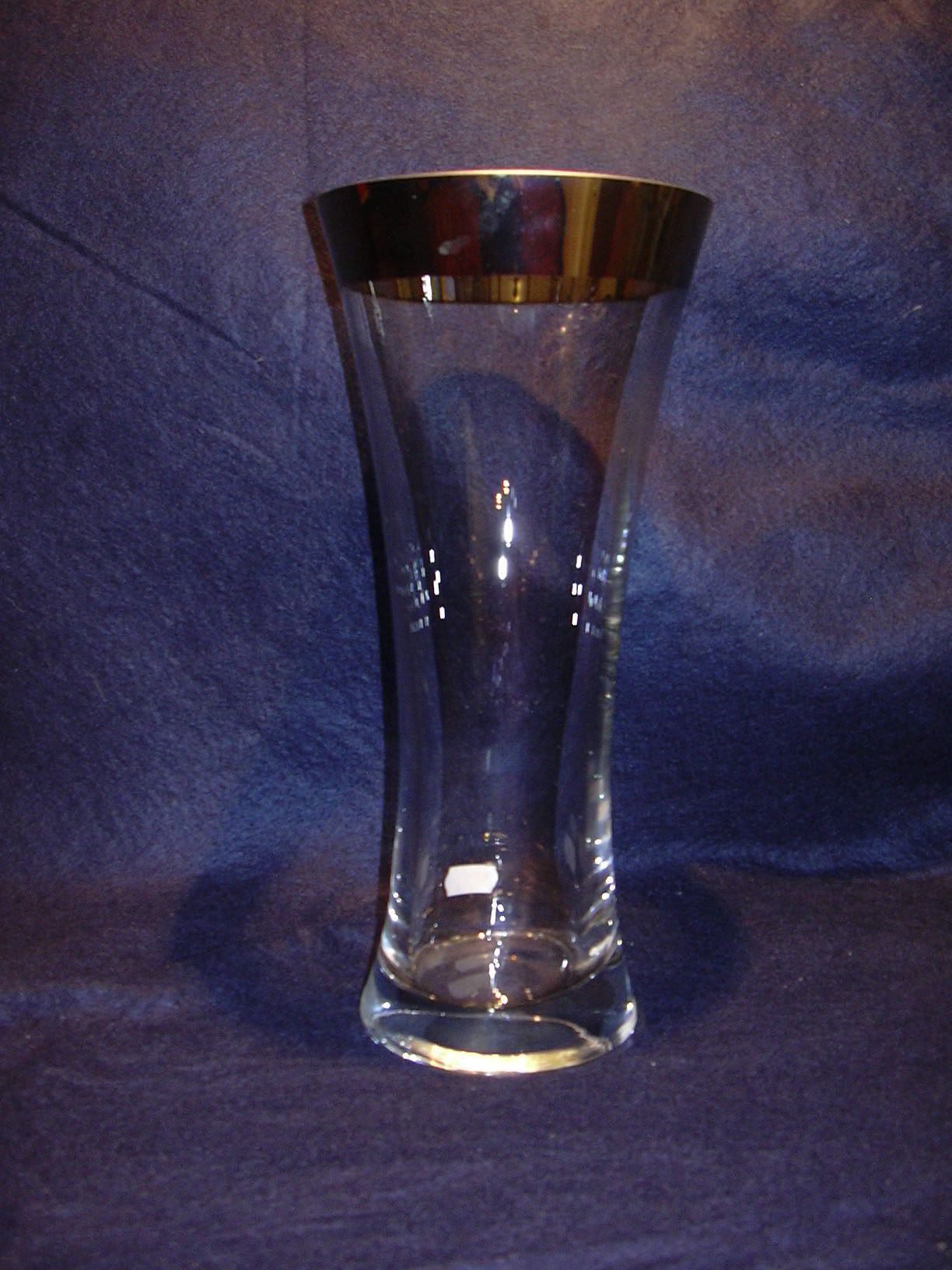 Vase mit echtem Platinrand